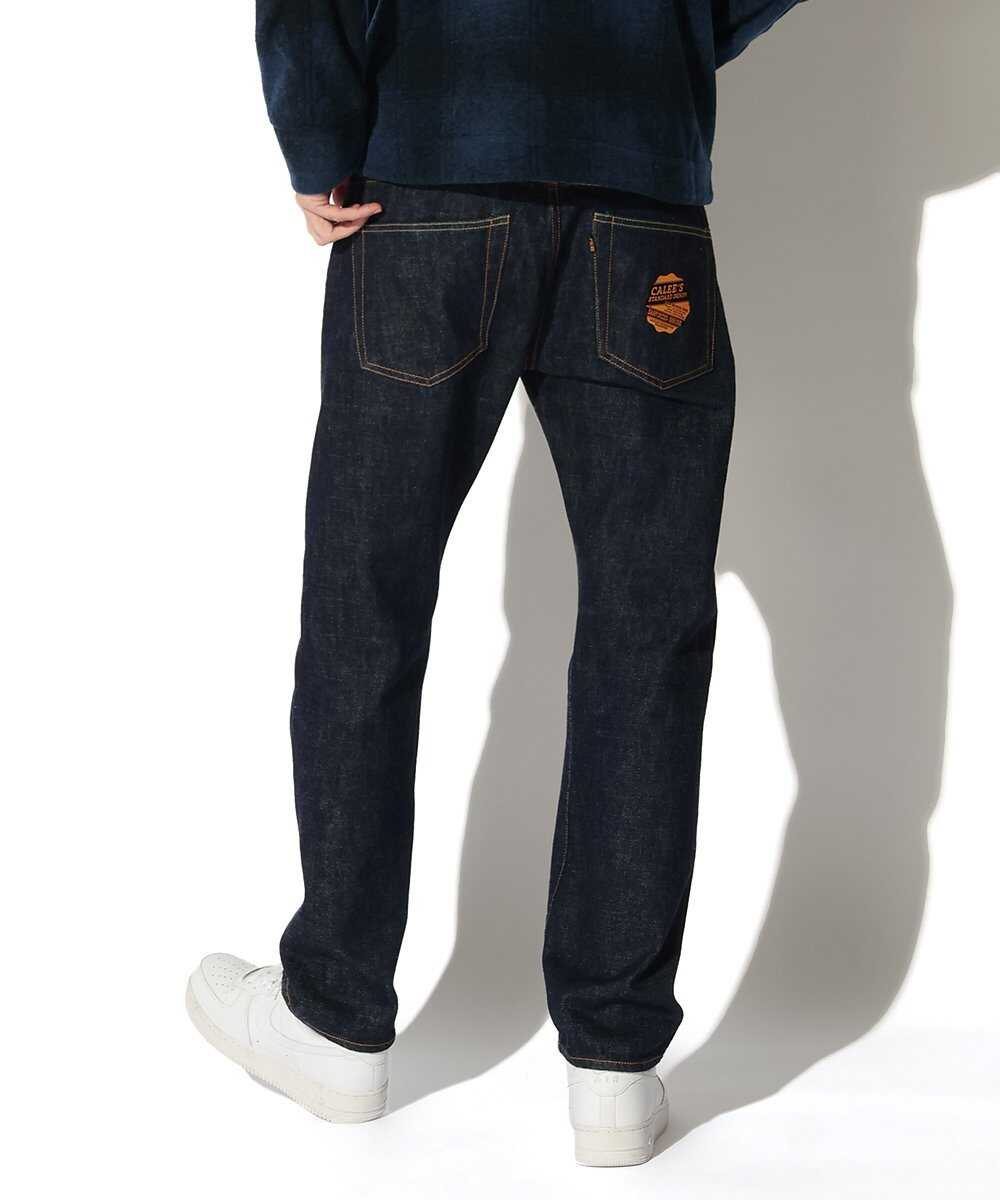 ヴィンテージ風 テイパード デニムパンツ