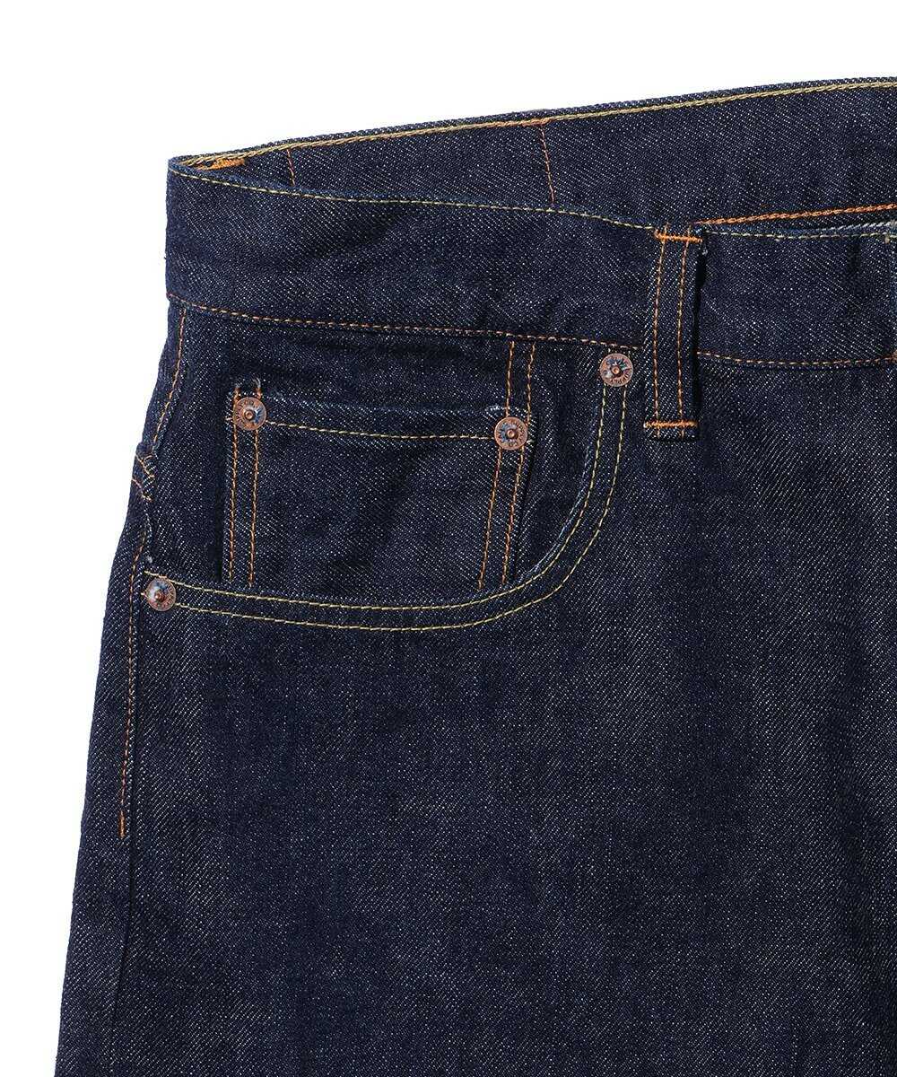 ヴィンテージ風 テイパード デニムパンツ