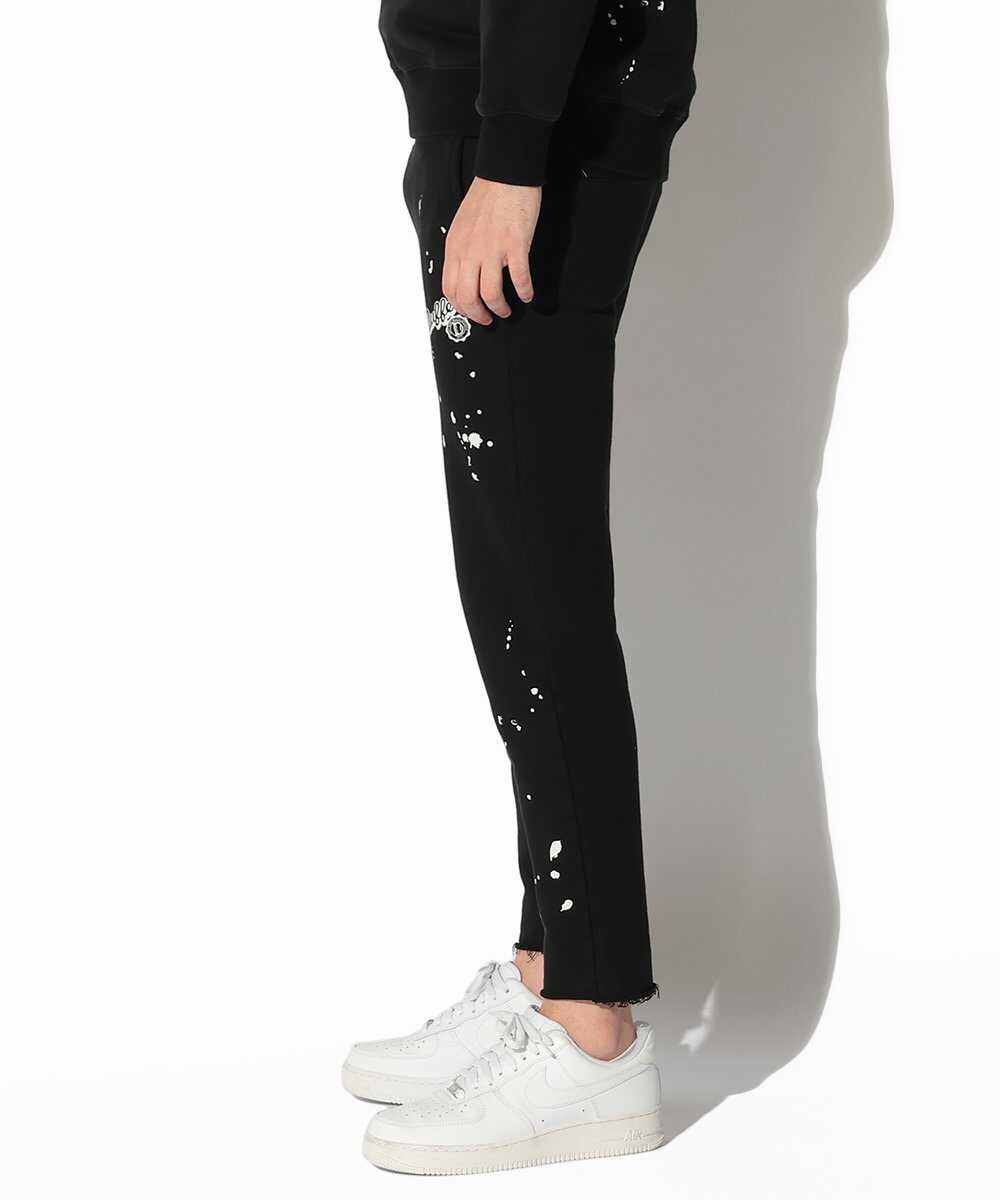 ペイントスウェット スリムパンツ