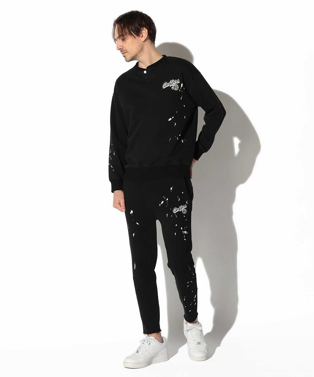 ペイントスウェット スリムパンツ