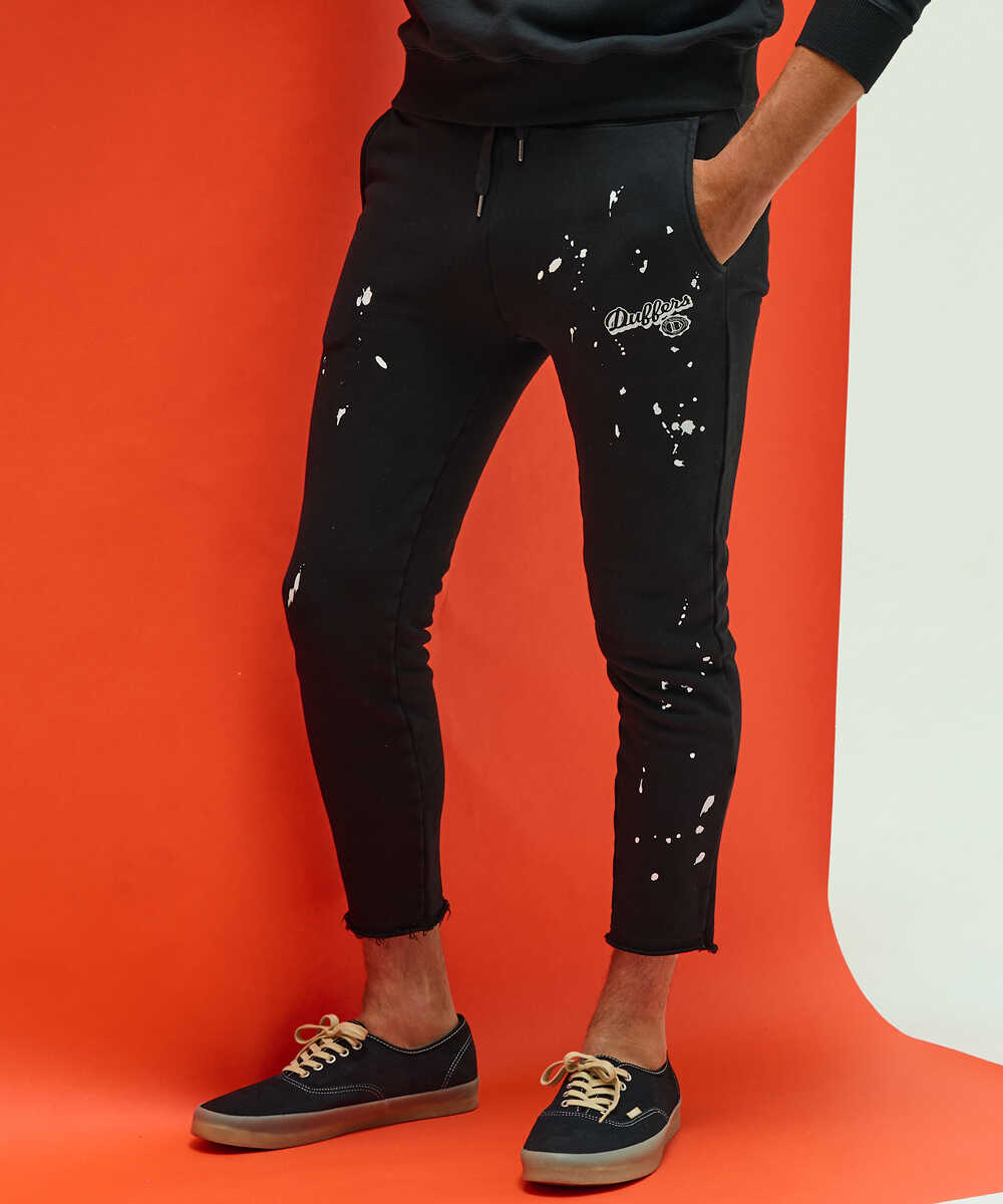 ペイントスウェット スリムパンツ