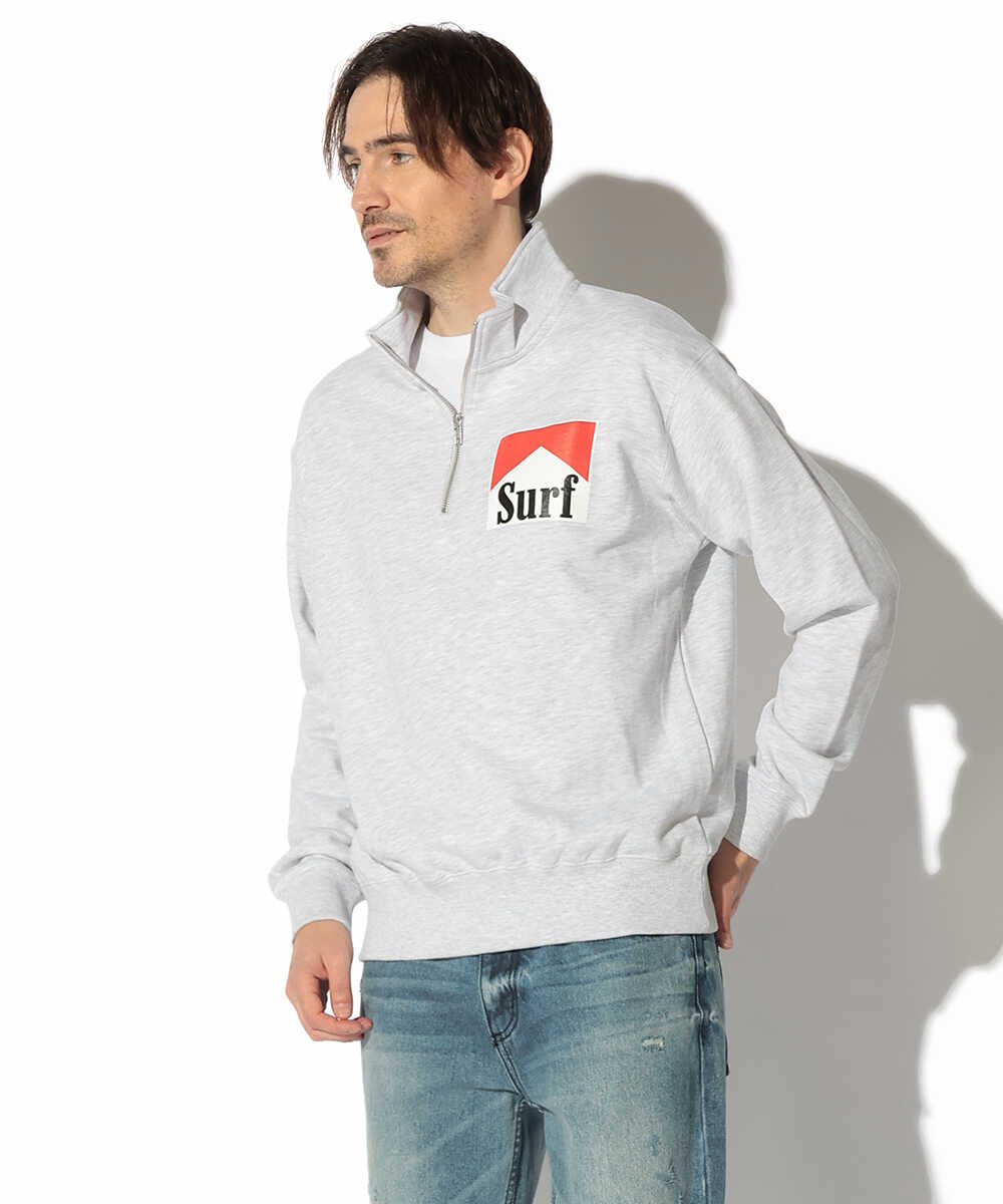 別注限定 プリントハーフジップ スウェットシャツ