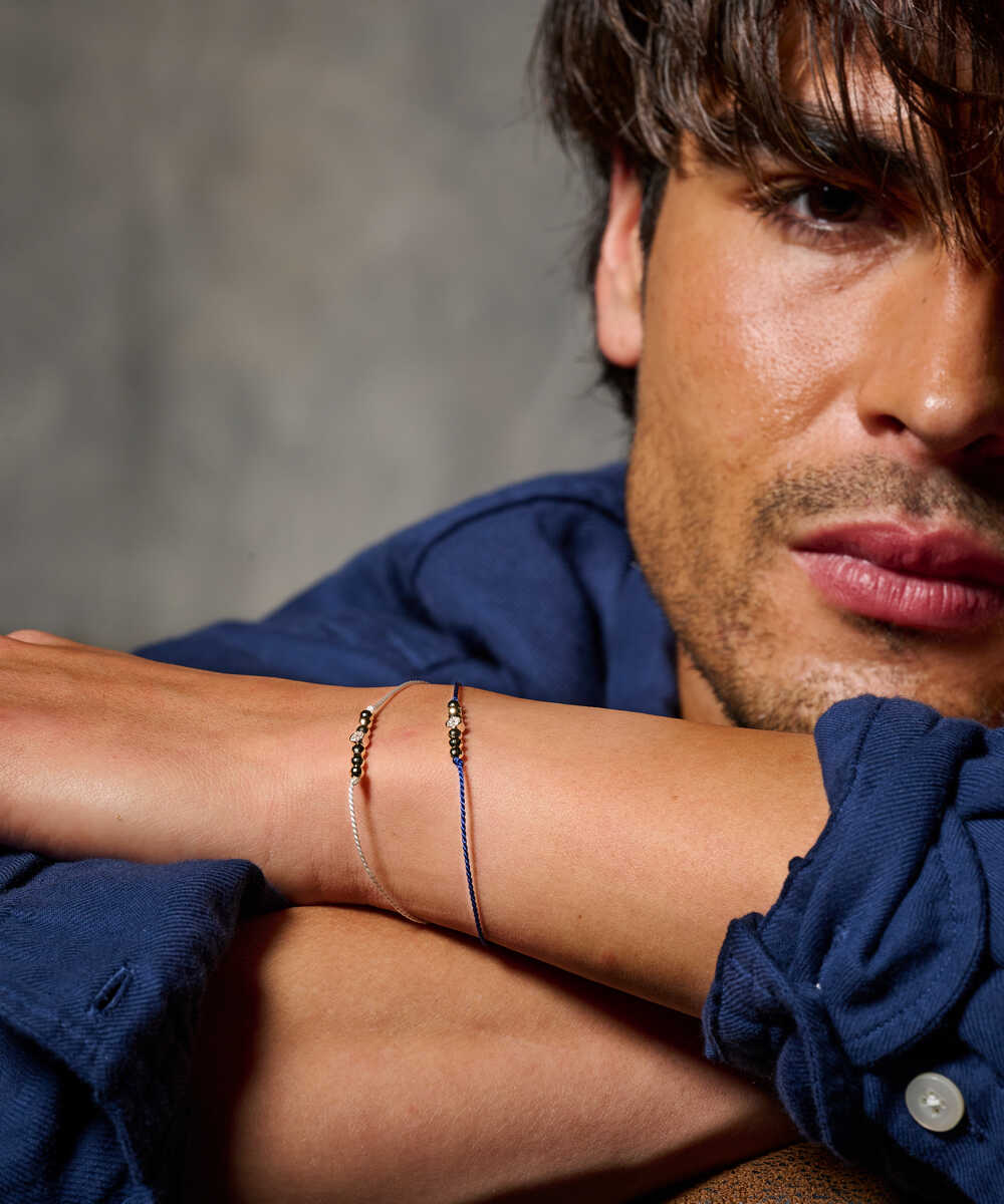 “K10YG ダイヤモンド“ フォーチュンコレクション コードブレスレット