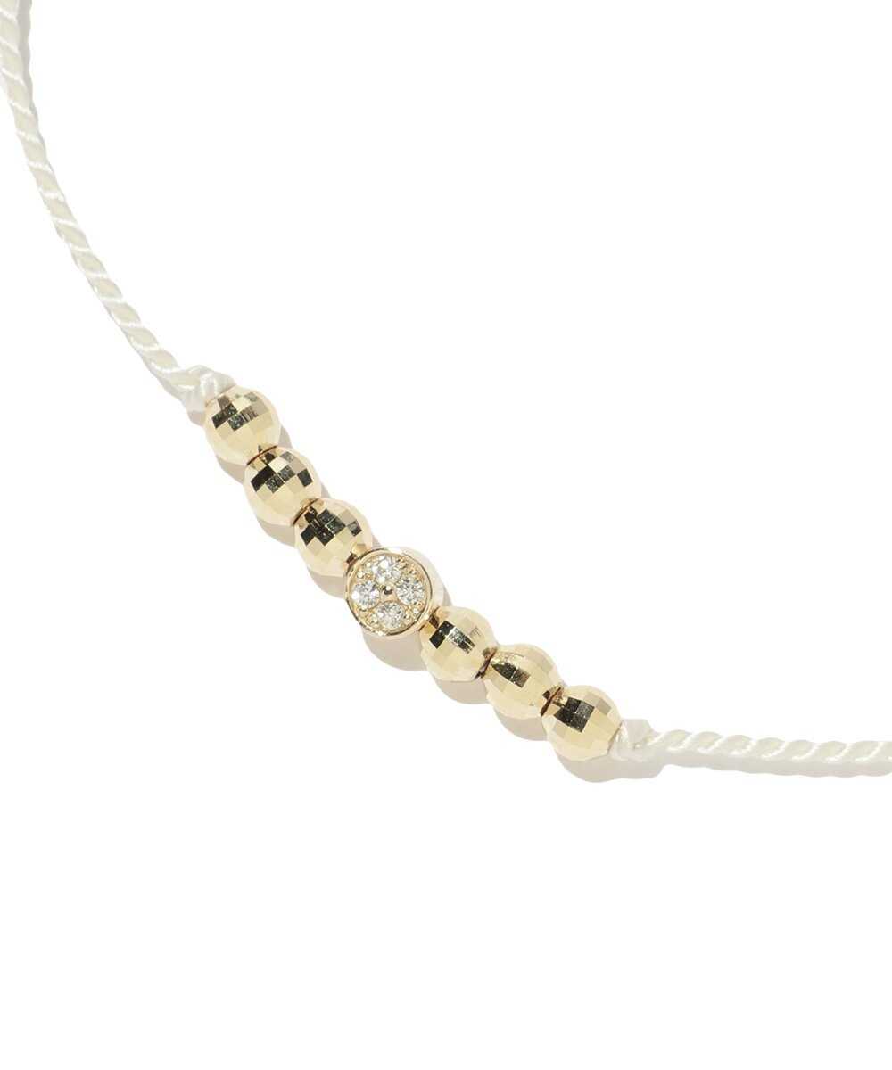 “K10YG ダイヤモンド“ フォーチュンコレクション コードブレスレット