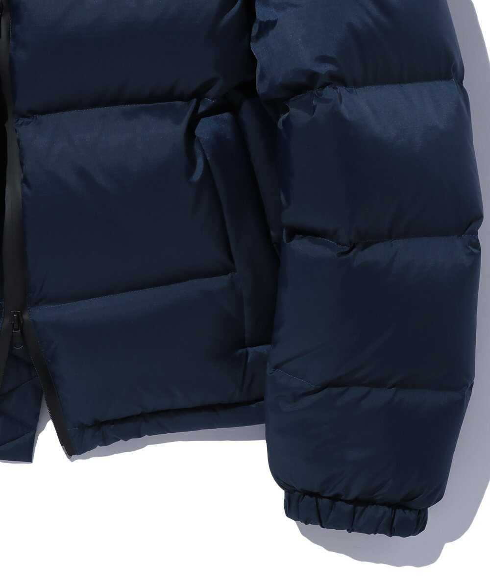 リップストップ ナイロン 刺繍ロゴダウンジャケット