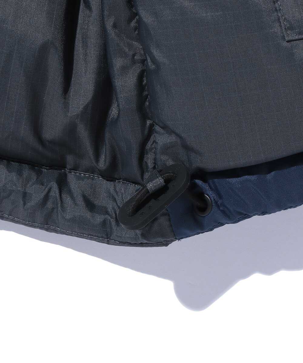 リップストップ ナイロン 刺繍ロゴダウンジャケット