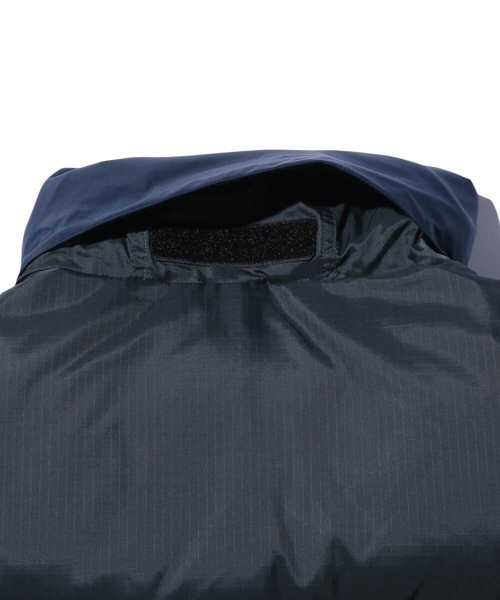 リップストップ ナイロン 刺繍ロゴダウンジャケット