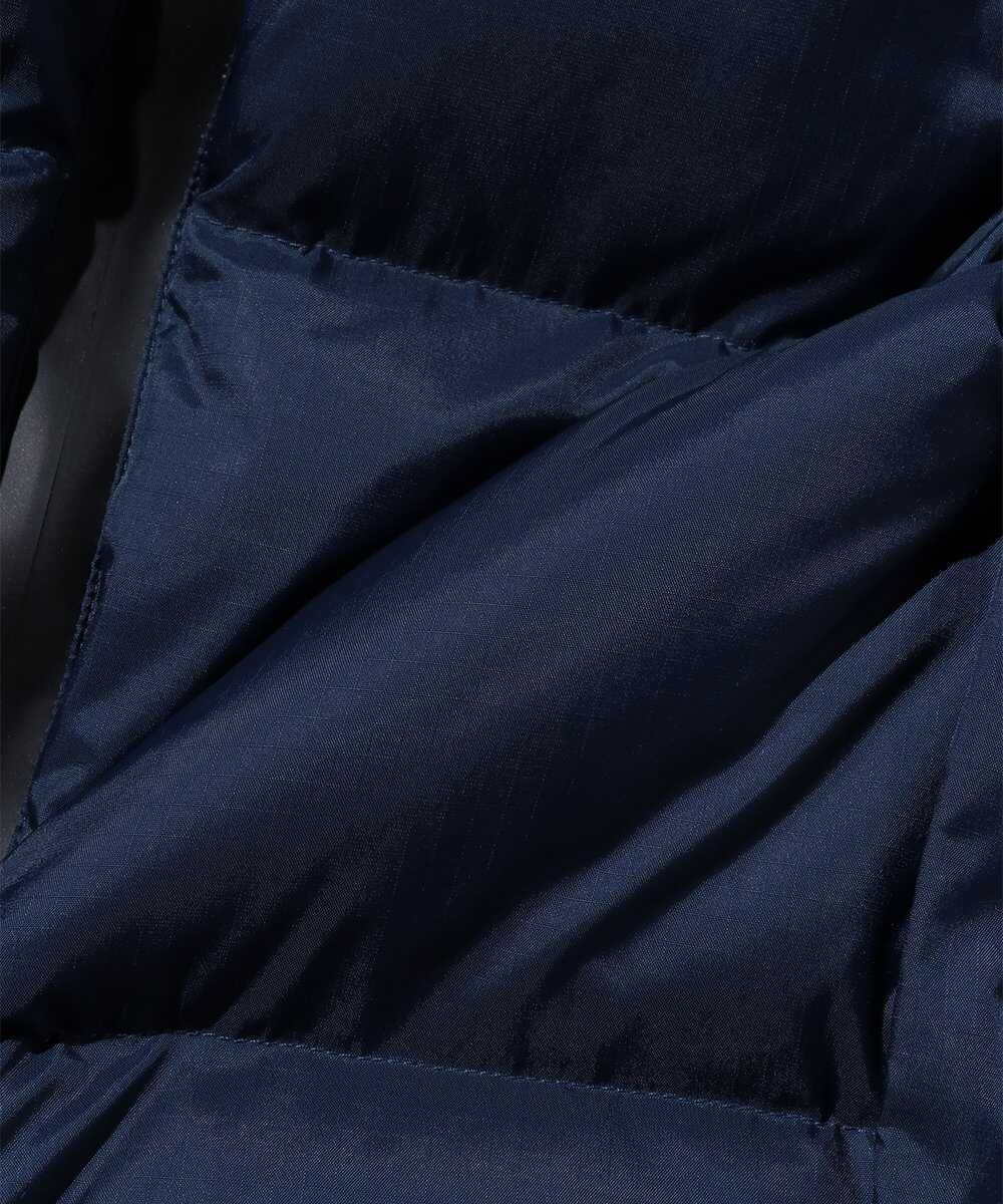 リップストップ ナイロン 刺繍ロゴダウンジャケット