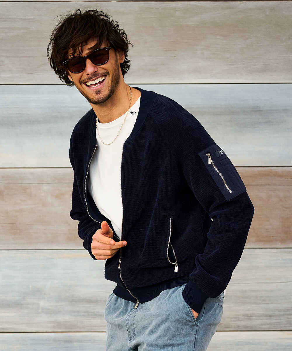 GAVRIO/ガブリオ MA-1 ニットブルゾン