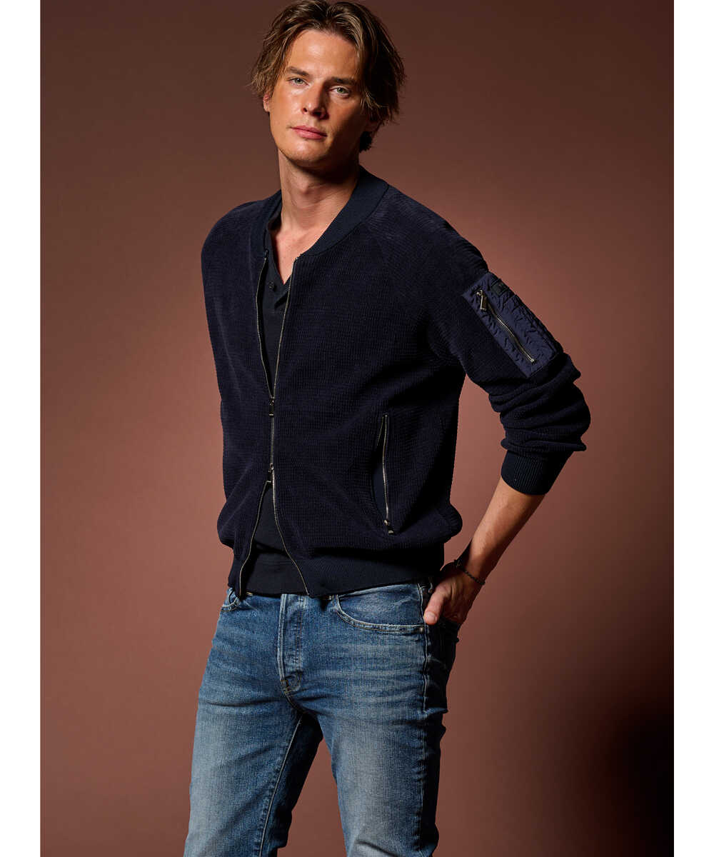 GAVRIO/ガブリオ MA-1 ニットブルゾン