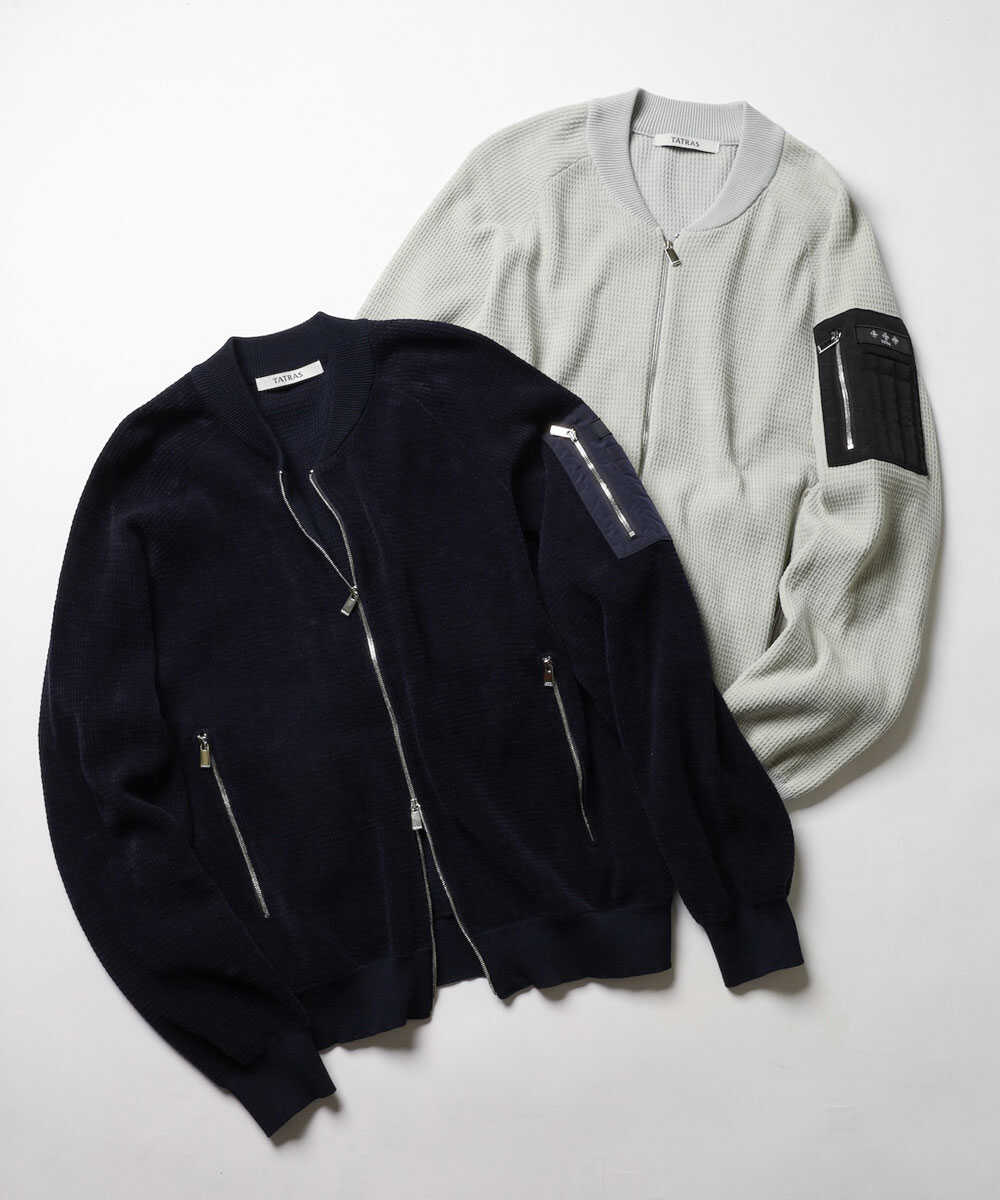 GAVRIO/ガブリオ MA-1 ニットブルゾン