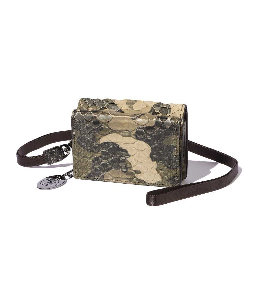 別注限定 受注生産 カモフラージュパイソン 三つ折り財布