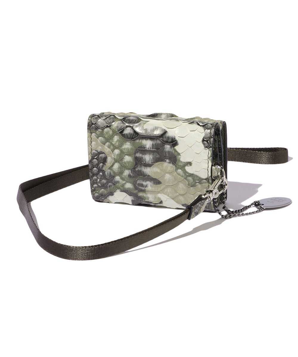 別注限定 受注生産 カモフラージュパイソン 三つ折り財布