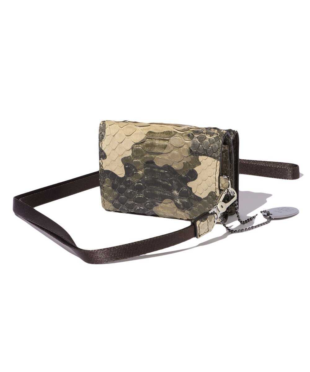 別注限定 受注生産 カモフラージュパイソン 三つ折り財布