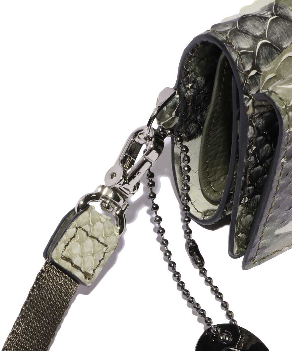 別注限定 受注生産 カモフラージュパイソン 三つ折り財布