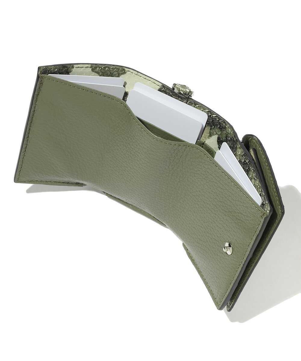 別注限定 受注生産 カモフラージュパイソン 三つ折り財布