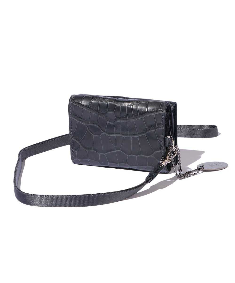 別注限定 受注生産 クロコ 三つ折り財布