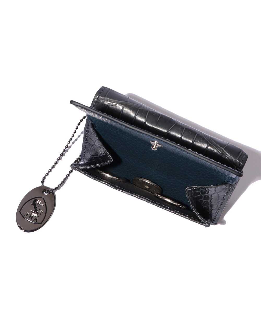 別注限定 受注生産 クロコ 三つ折り財布