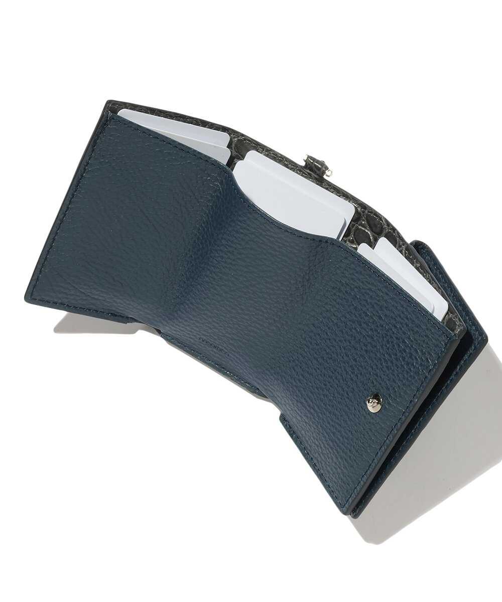 別注限定 受注生産 クロコ 三つ折り財布