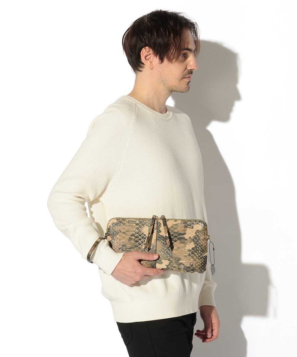 別注限定 受注生産 カモフラージュ パイソンクラッチ