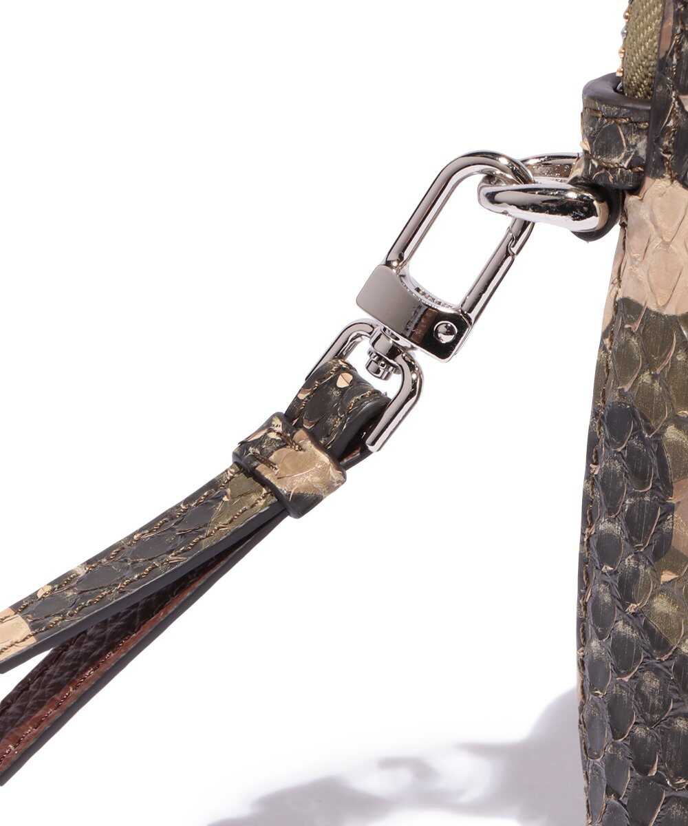 別注限定 受注生産 カモフラージュ パイソンクラッチ