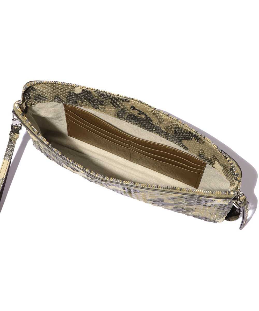 別注限定 受注生産 カモフラージュ パイソンクラッチ