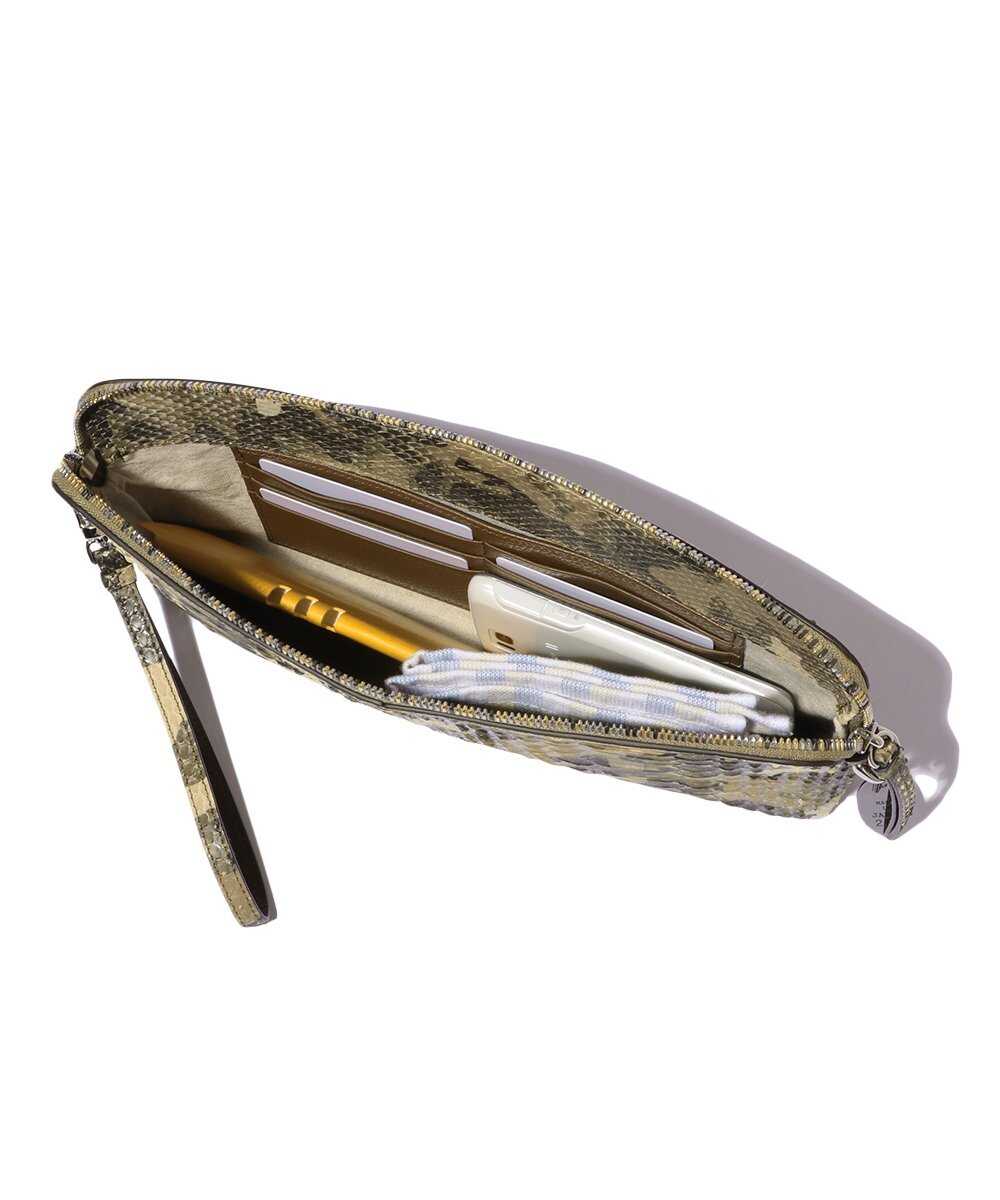 別注限定 受注生産 カモフラージュ パイソンクラッチ