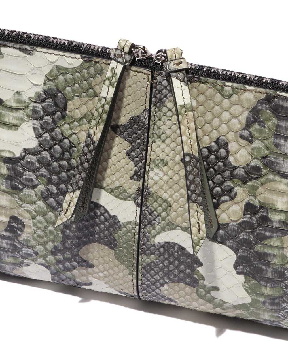 別注限定 受注生産 カモフラージュ パイソンクラッチ