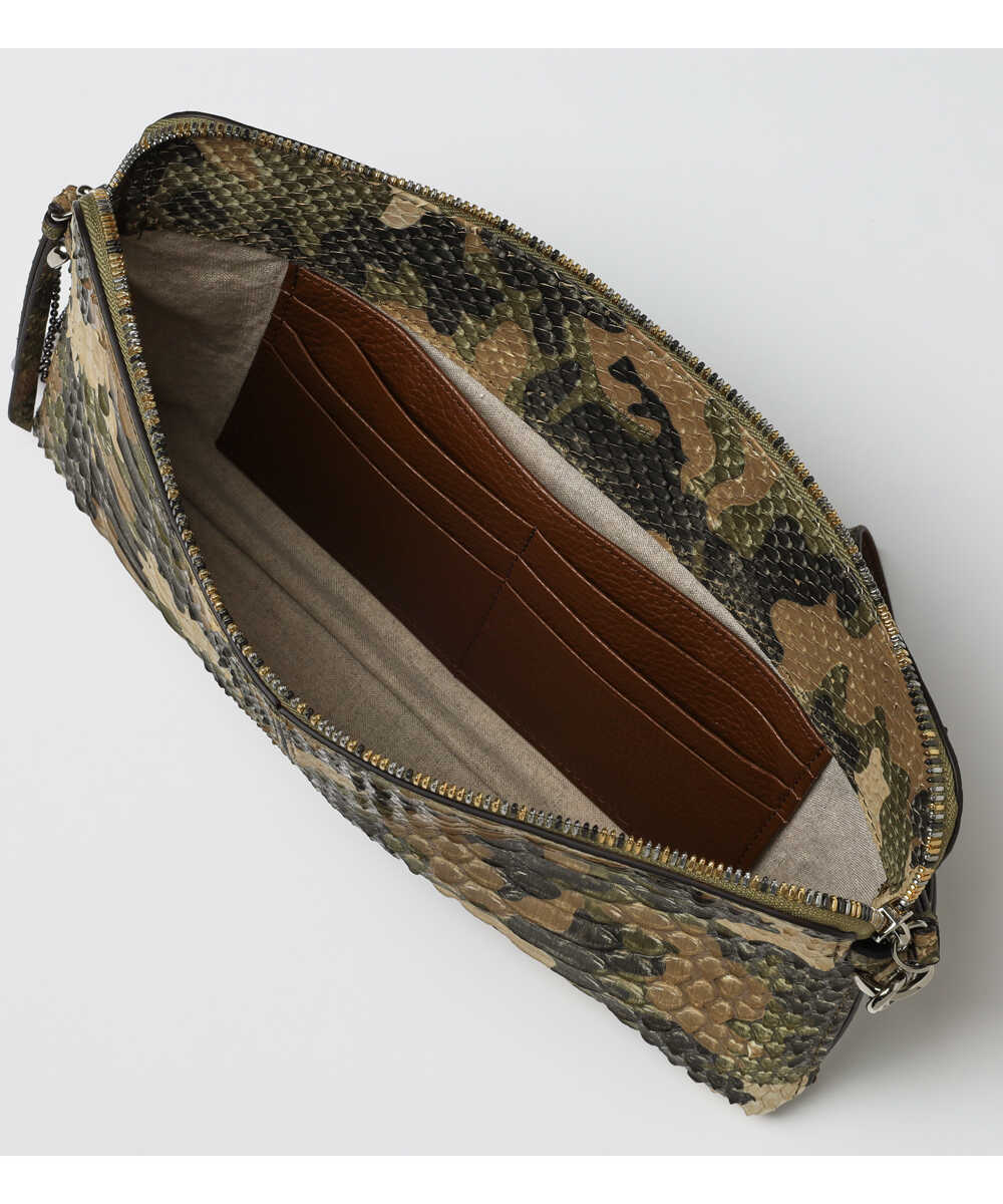 別注限定 受注生産 カモフラージュ パイソンクラッチ