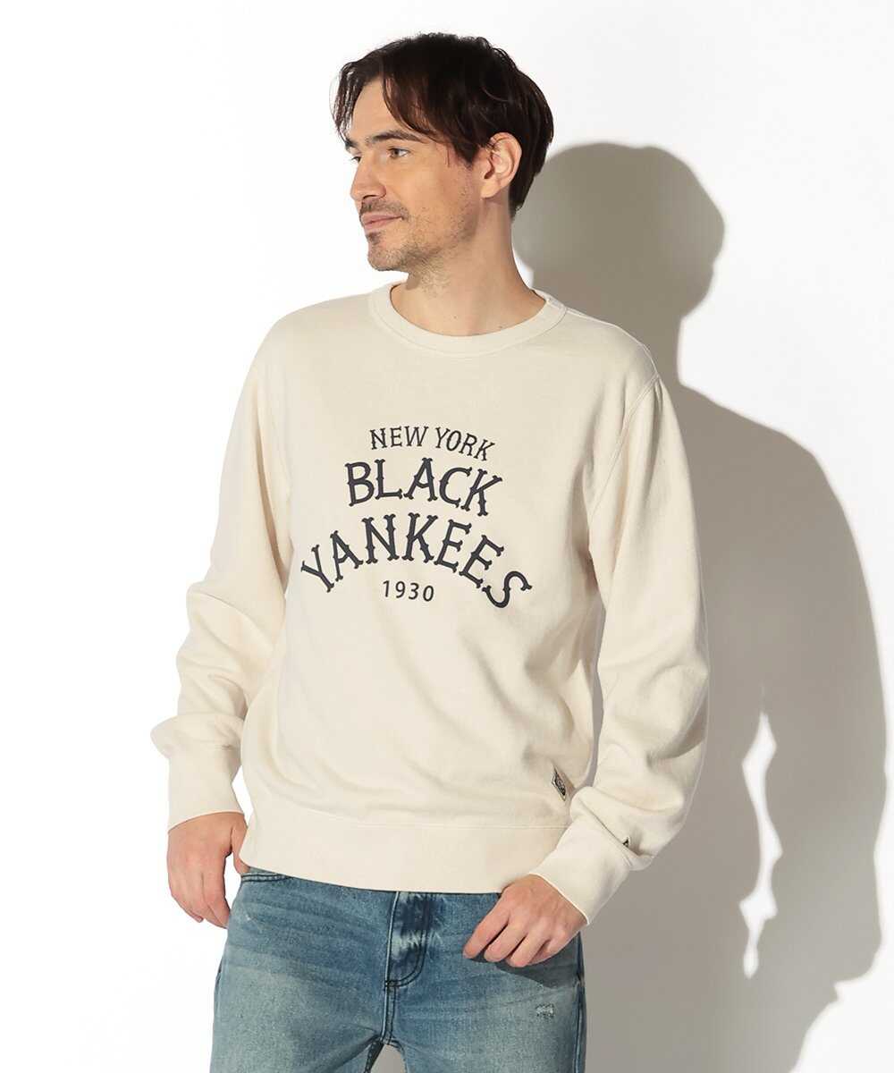 ニューヨークブラックヤンキース プリントスウェットシャツ