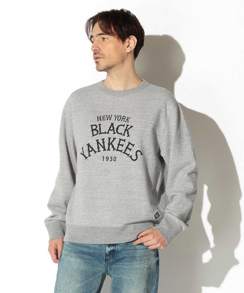 ニューヨークブラックヤンキース プリントスウェットシャツ