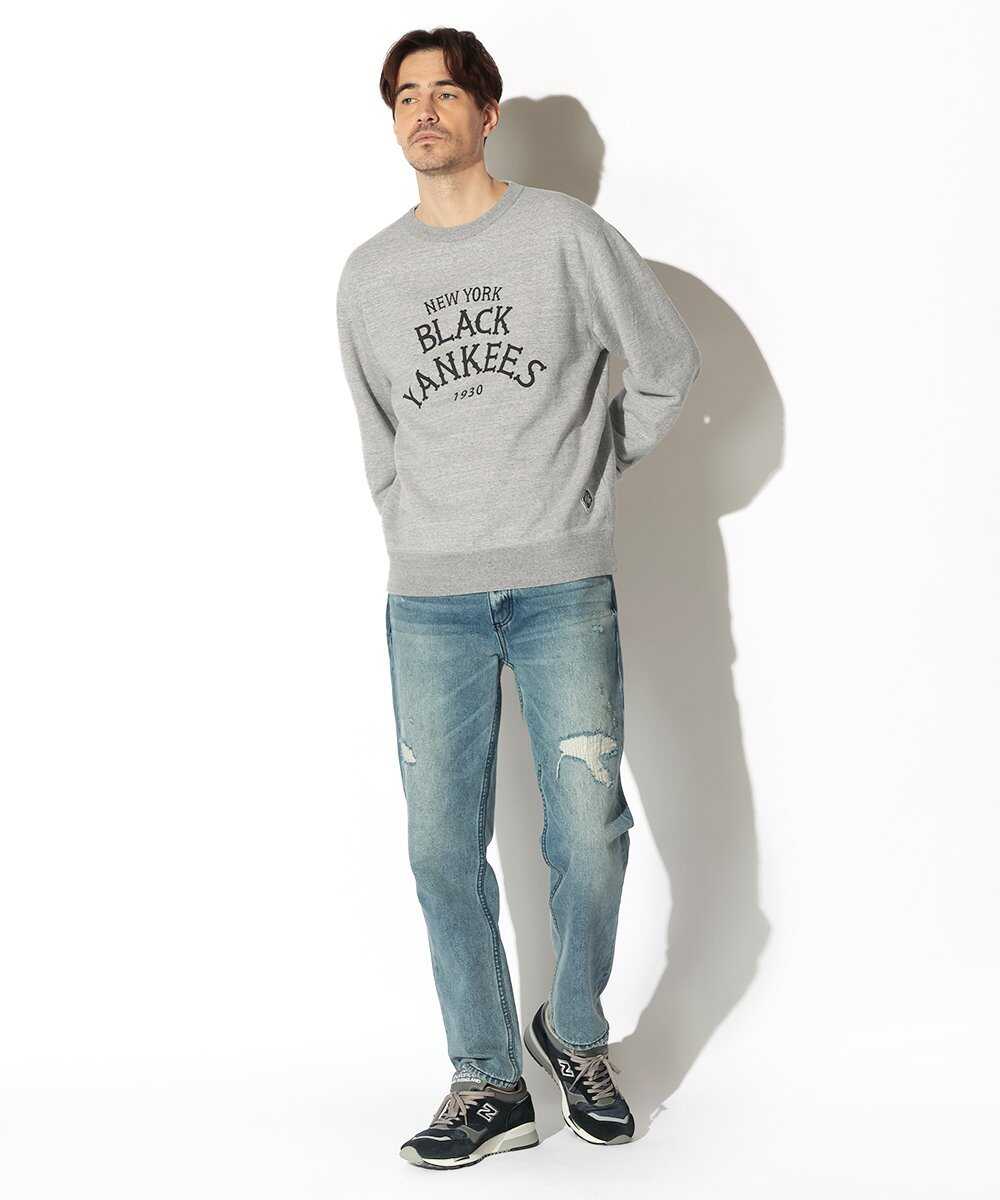 ニューヨークブラックヤンキース プリントスウェットシャツ