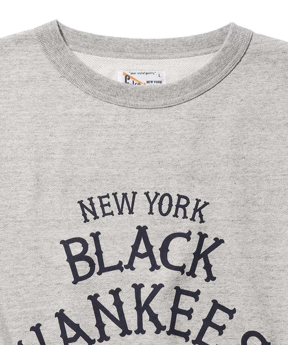 ニューヨークブラックヤンキース プリントスウェットシャツ