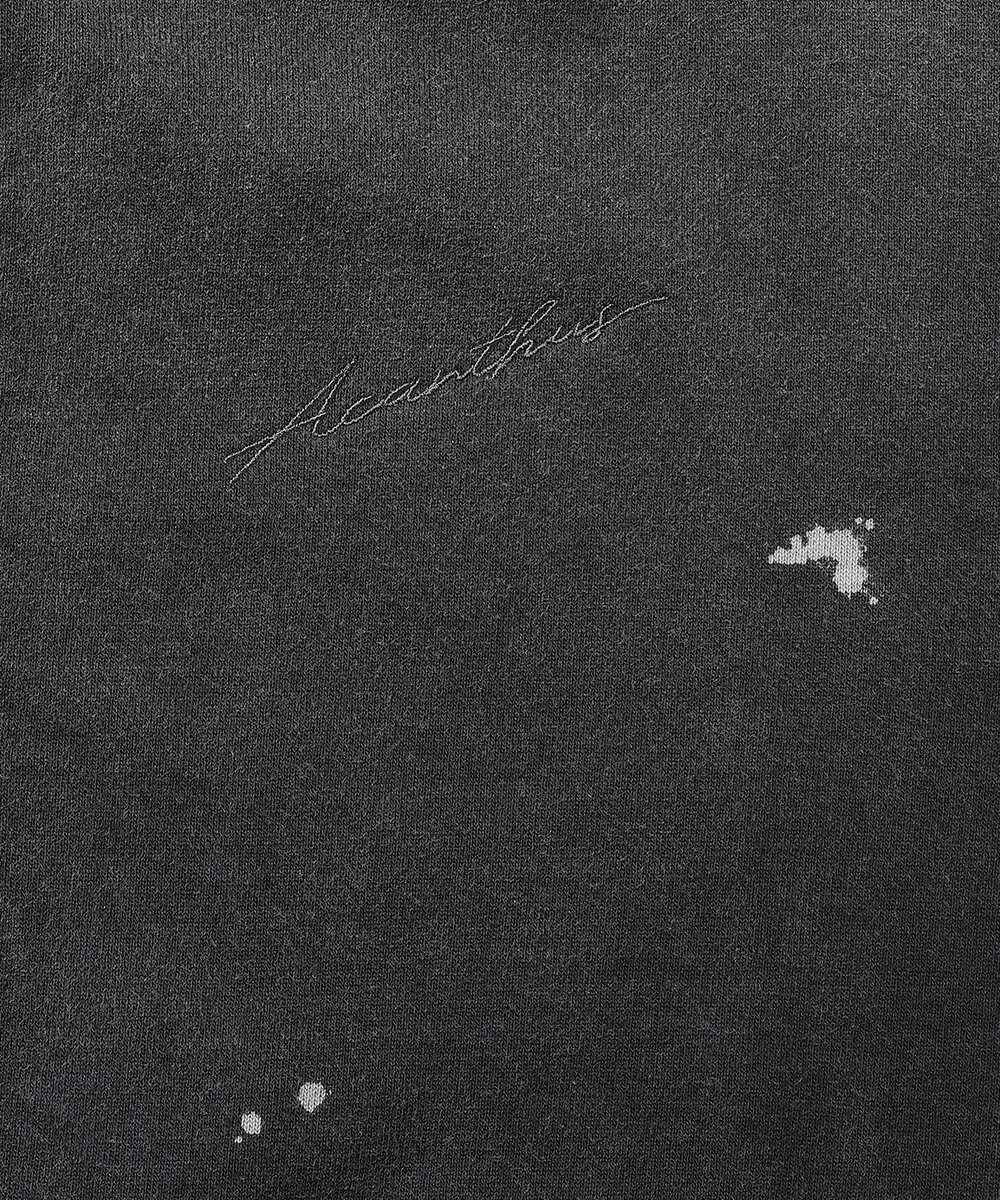 ダメージ加工 ジップアップ パーカ