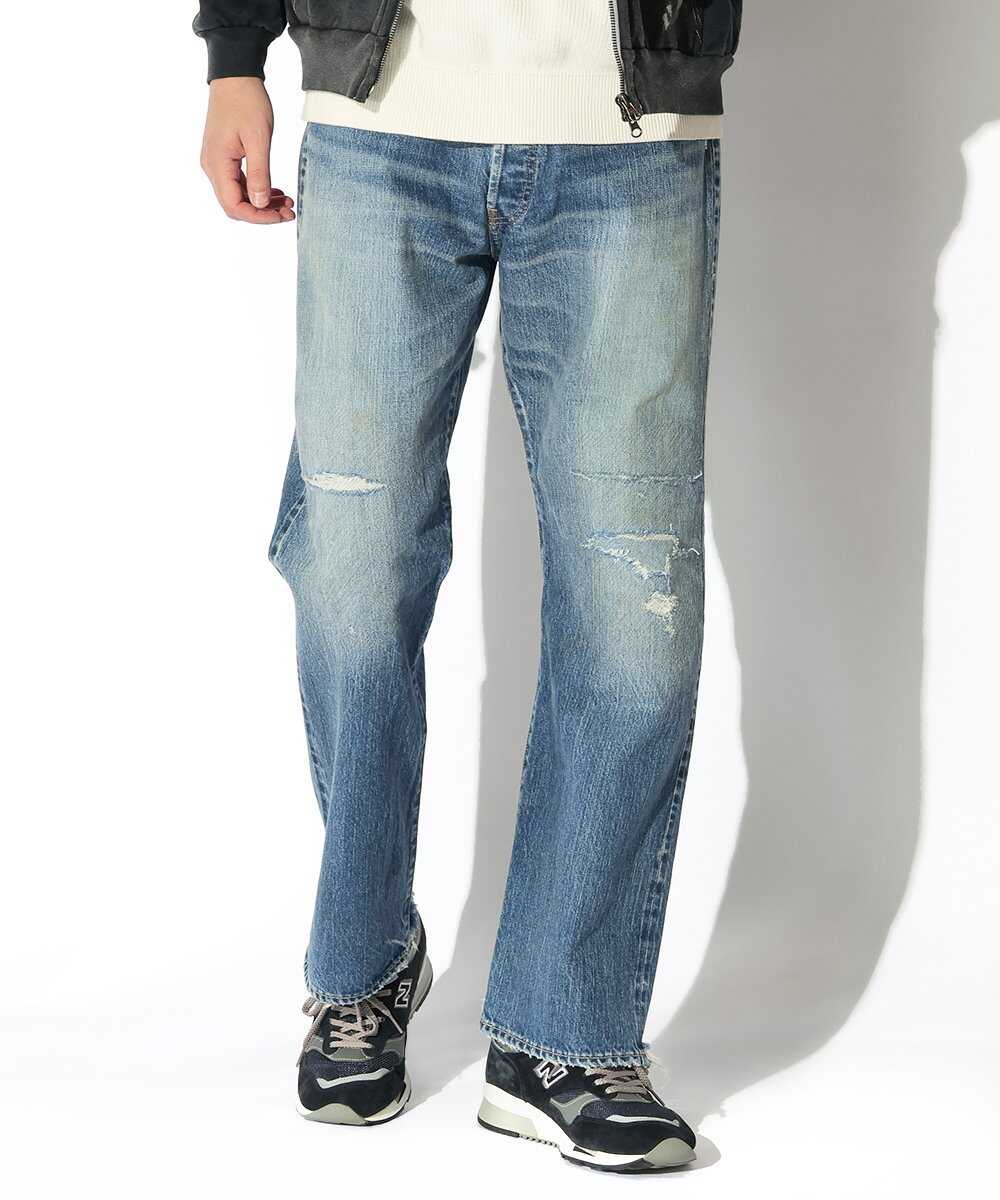 AAR加工 ストレートデニムパンツ