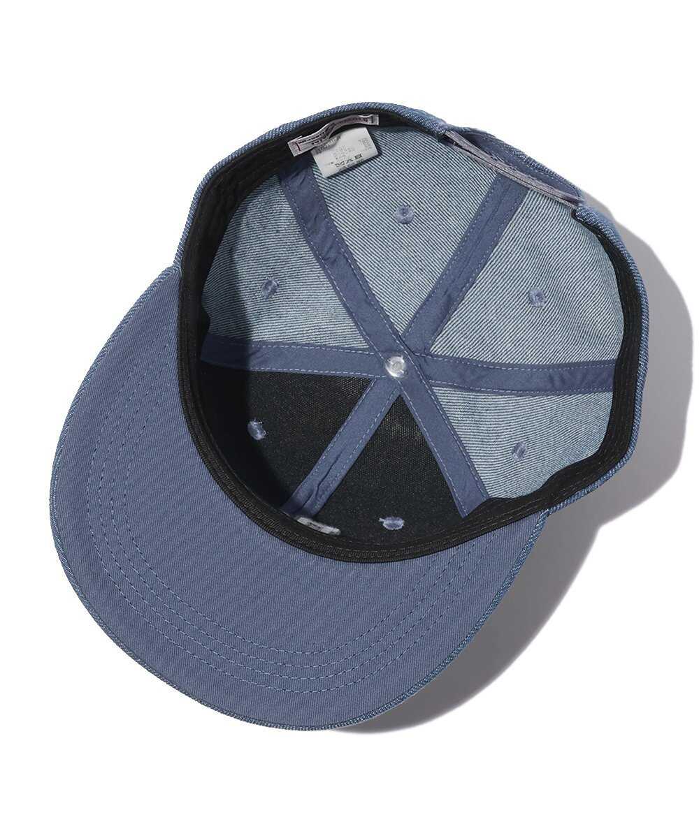 デニム フラットバイザーキャップ