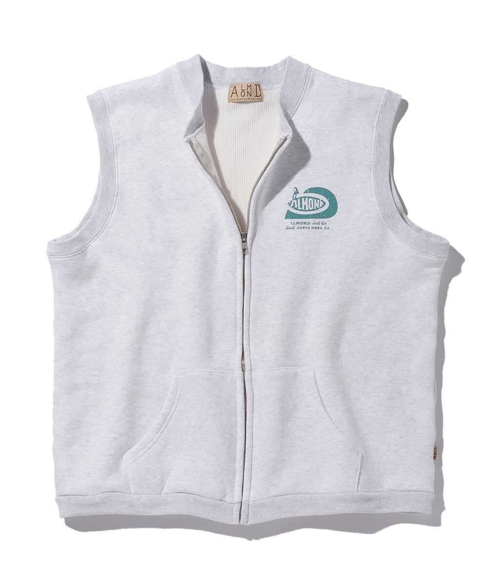 裏地ワッフル スウェットベスト