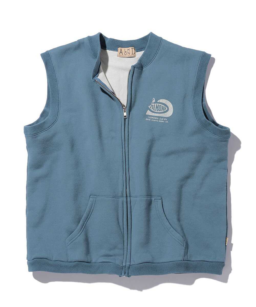 裏地ワッフル スウェットベスト