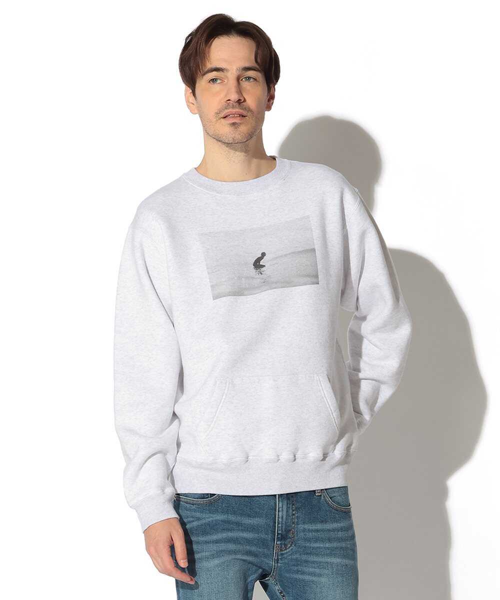 ポケット付き フォトプリントスウェット