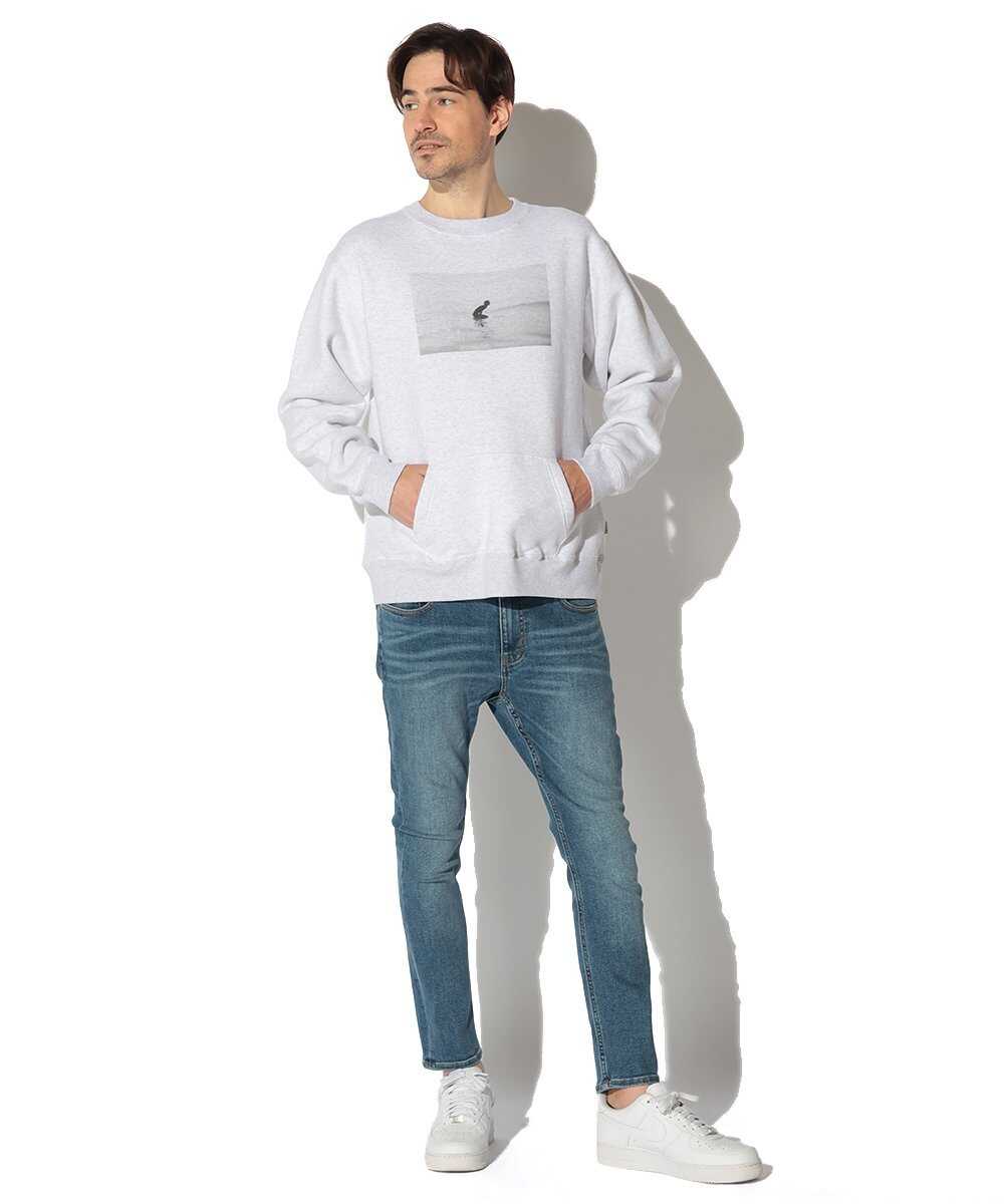 ポケット付き フォトプリントスウェット