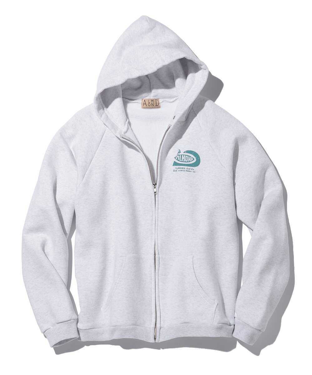 裏起毛 スウェットジップパーカ