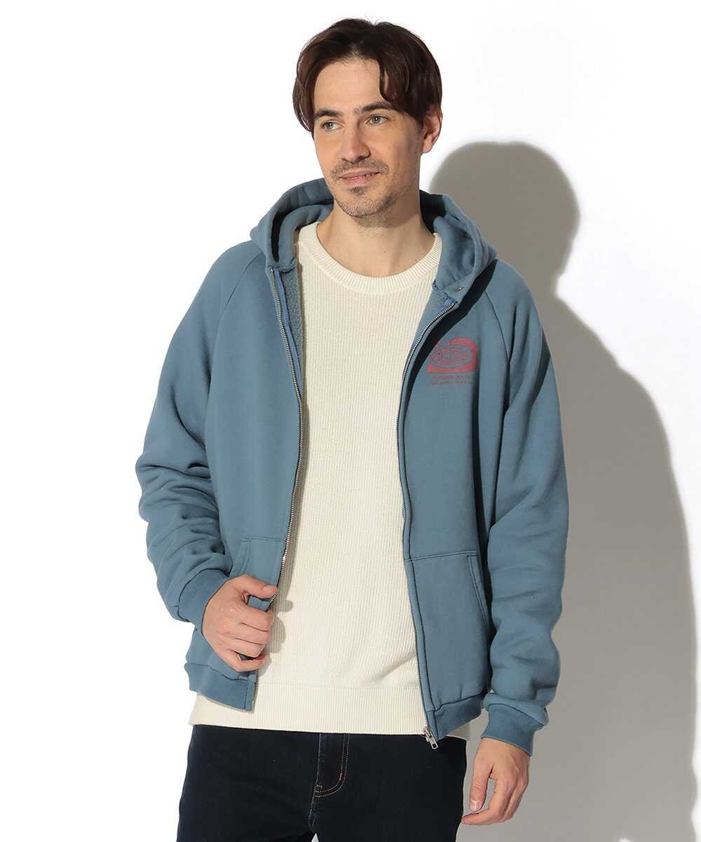 裏起毛 スウェットジップパーカ