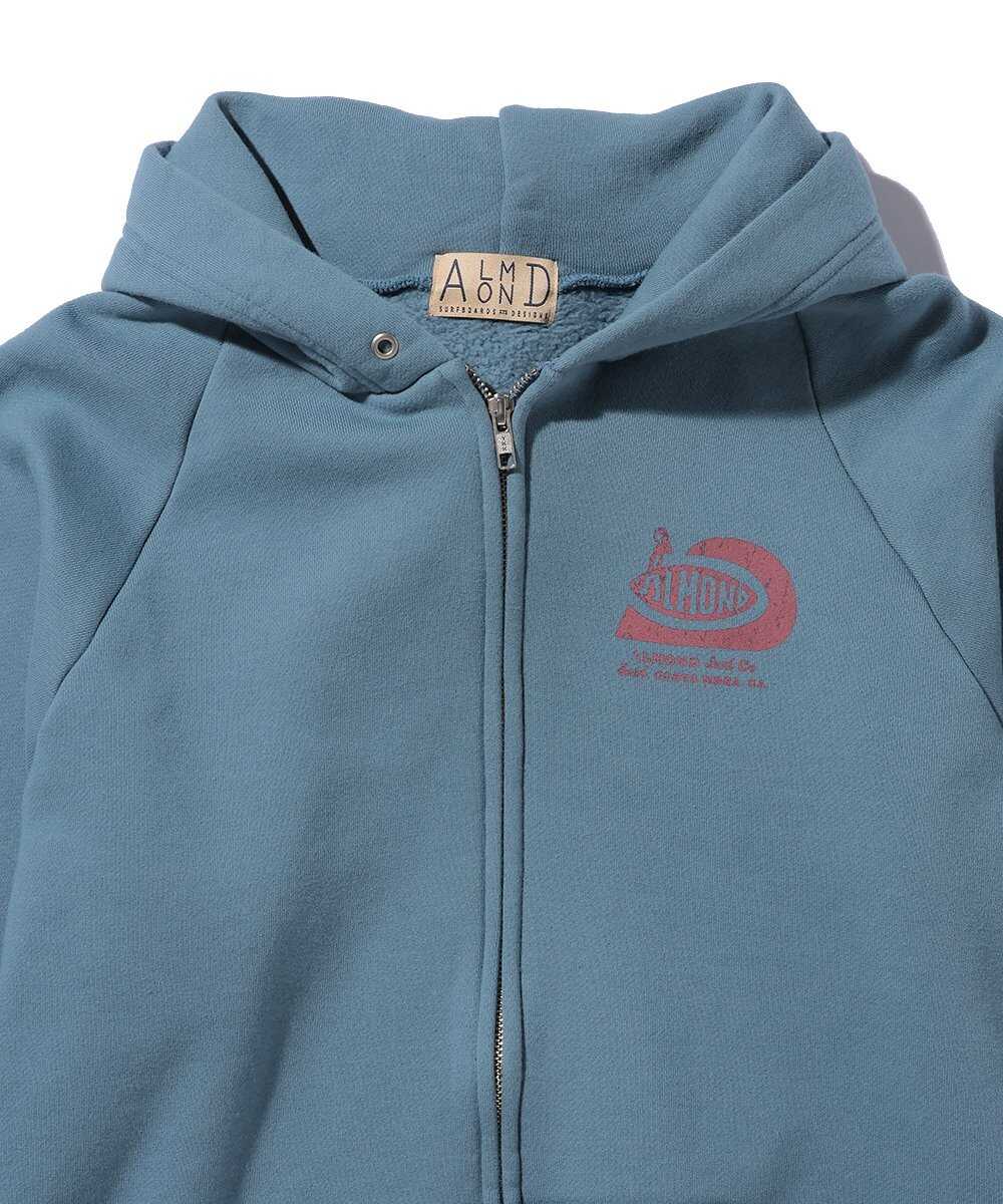 裏起毛 スウェットジップパーカ