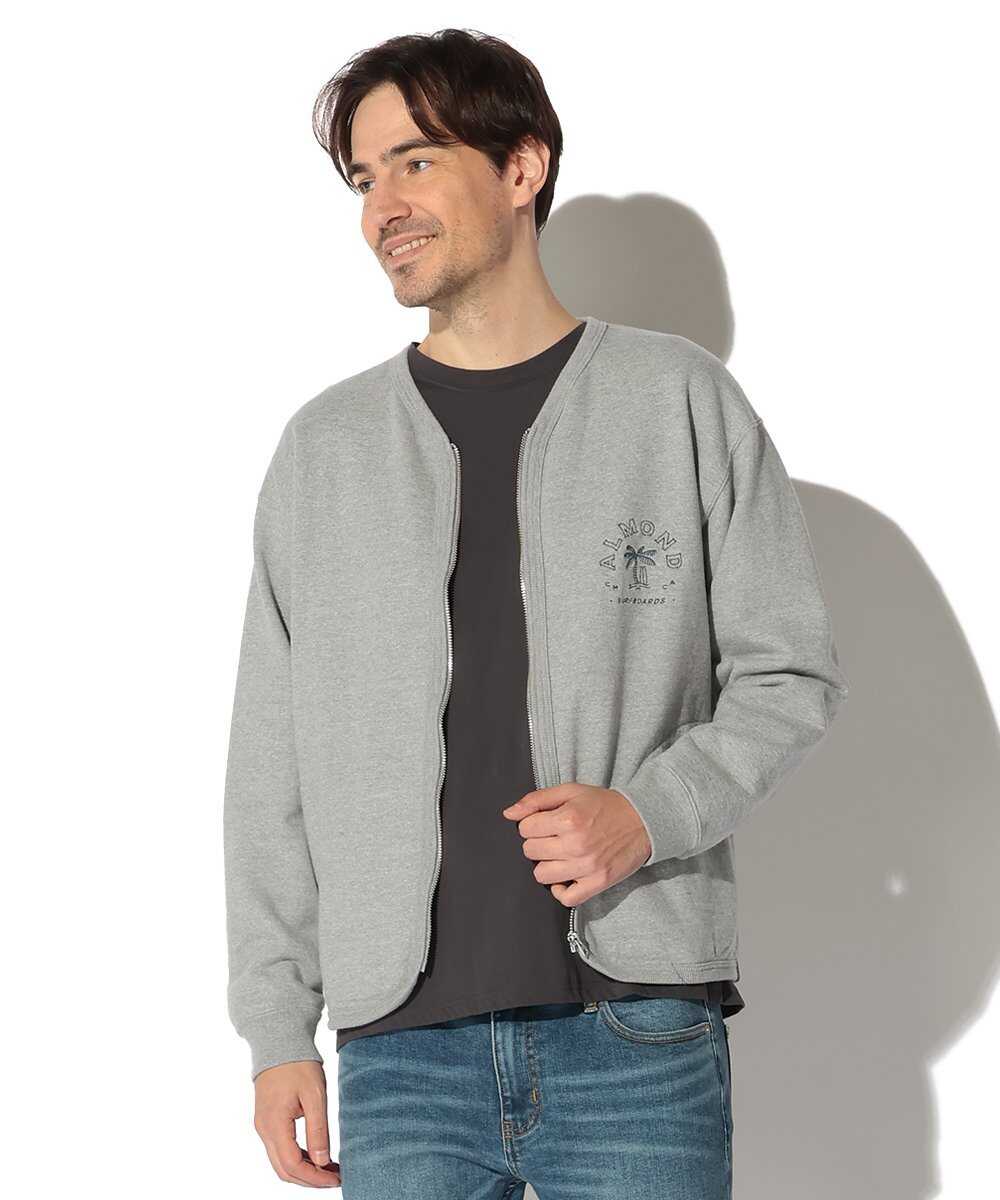 パラダイスロゴ刺繍 ジップスウェットカーディガン