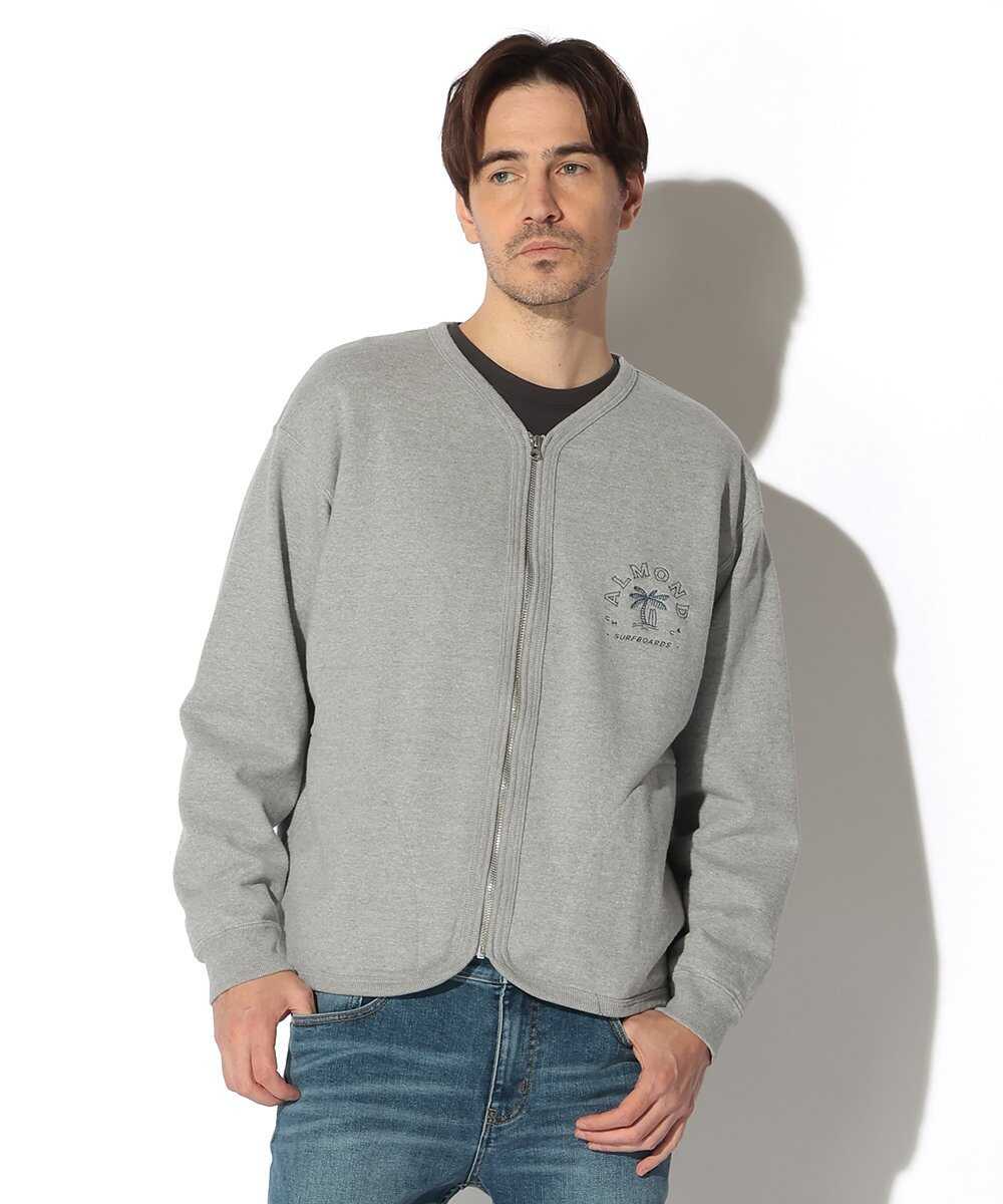 パラダイスロゴ刺繍 ジップスウェットカーディガン