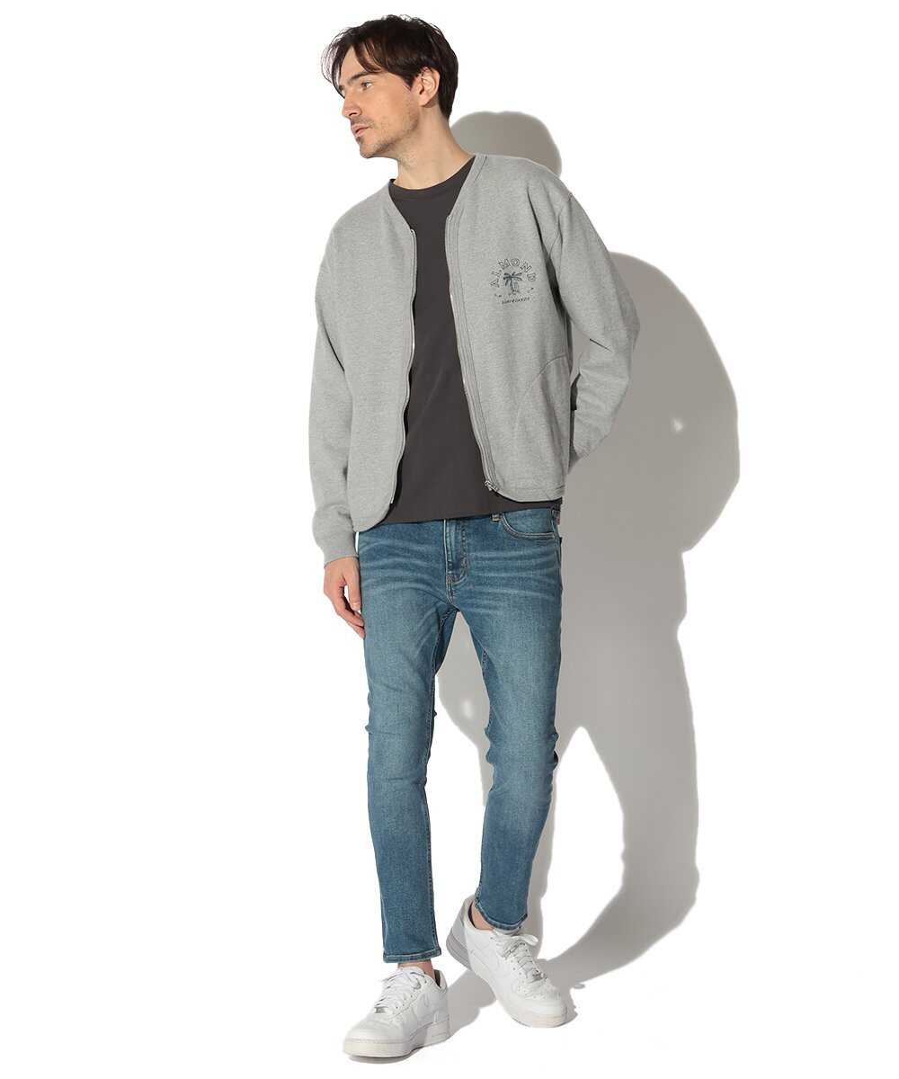 パラダイスロゴ刺繍 ジップスウェットカーディガン