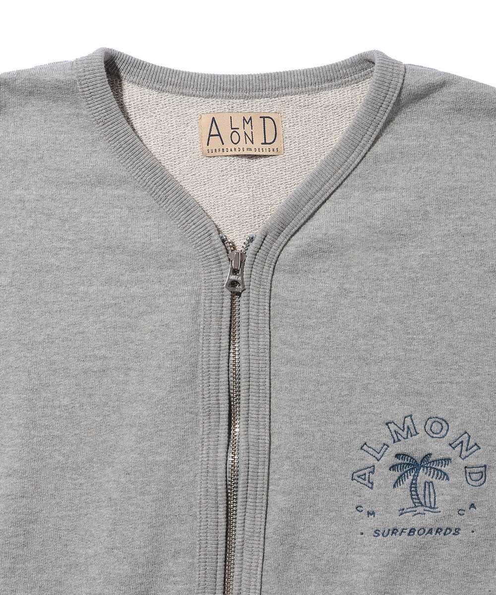 パラダイスロゴ刺繍 ジップスウェットカーディガン