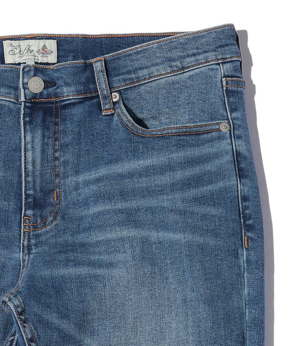 5ポケット スキニーデニムパンツ ユーズドウォッシュ