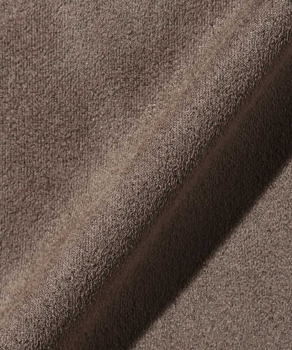 フェイクスエード オープンカラーシャツ