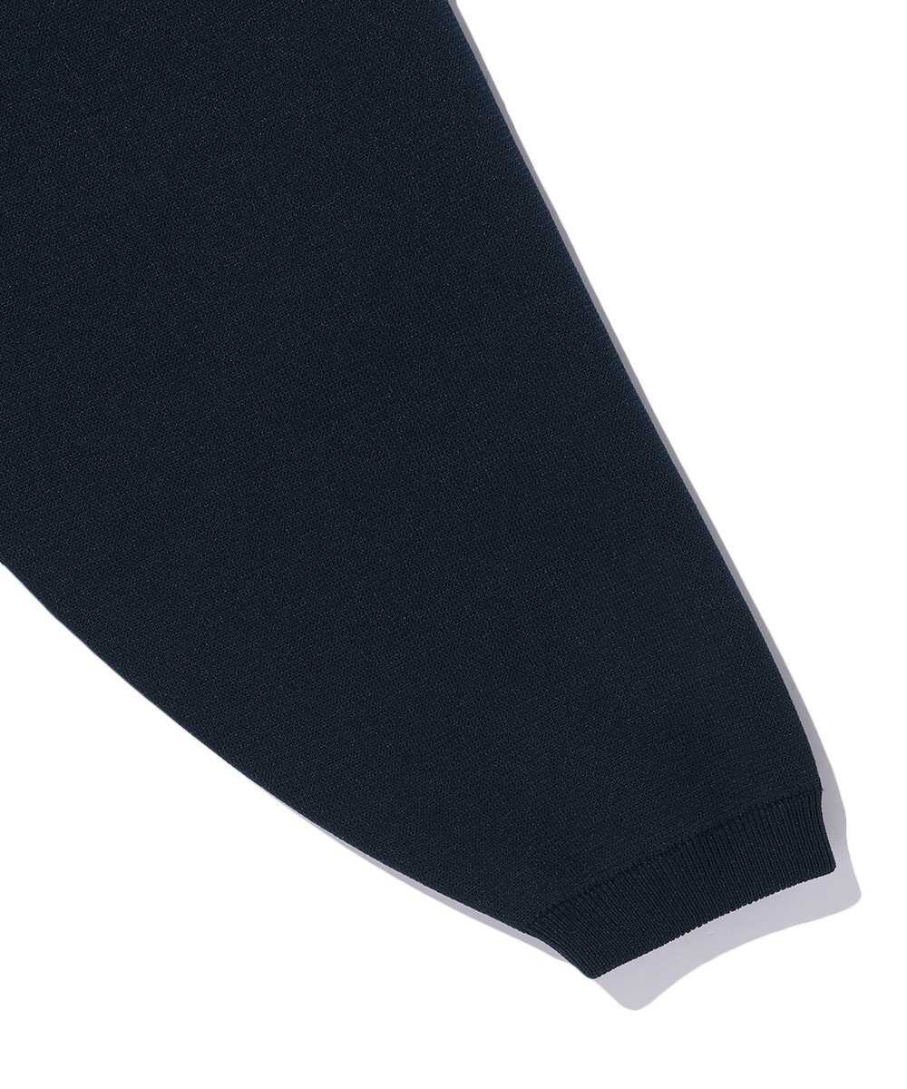 ウォッシャブル キーネックニット